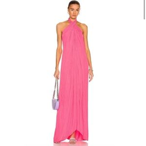 A.L.C Neon Pink Halter Dress - Size 4